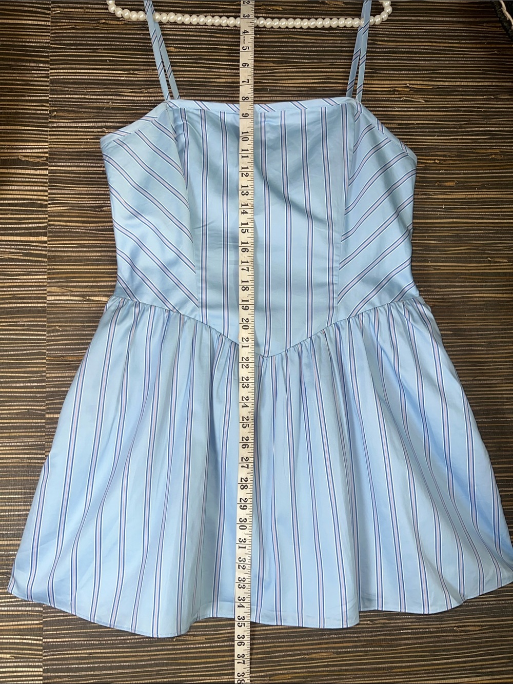 NWT French Connection Alexis Lorenzo Ballerina Fit/Flare Minidress Blue Large - Picture 13 of 16
